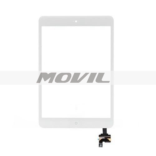 White iPad Mini Touch Screen Digitizer Complete Assembly with IC Chip & Home Button replacement